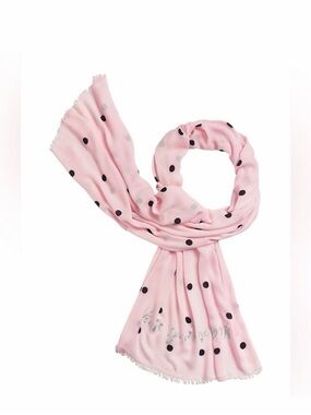 kate spade Pink Polka Dot Scarf